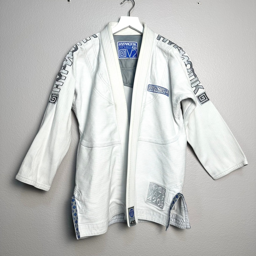 Hypnotik ProMax 420 V2 BJJ Gi Jacket White Womens F3 Brazilian Jiu Jitsu Kimono
